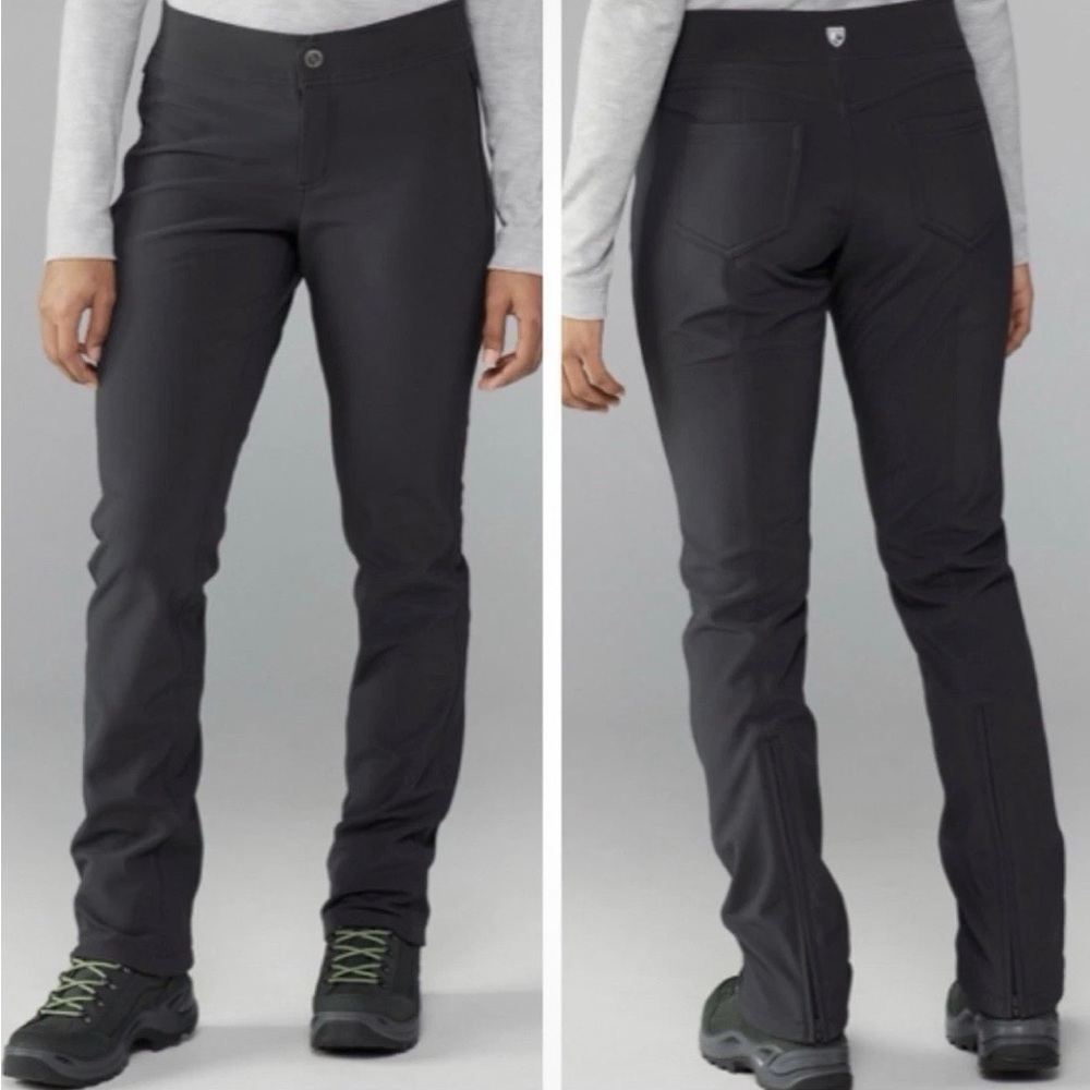 Water-Resistant
Microfleece interior
Elastic waistband 
Inseam 30”
Waist 15”